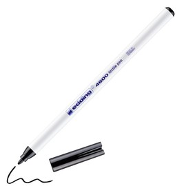 edding 4600 Textilstift - schwarz - 1 Stift - Rundspitze 1 mm - Textilstifte waschmaschinenfest (60 °C) zum Stoff bemalen - Stoffmalstift