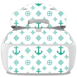 MightySkins Skin Compatible with DJI Goggles – Teal Designer | Protective, Durable, and Unique Vinyl Decal wrap Cover | Easy to Apply, Remove, and Change Styles | Made in The USA