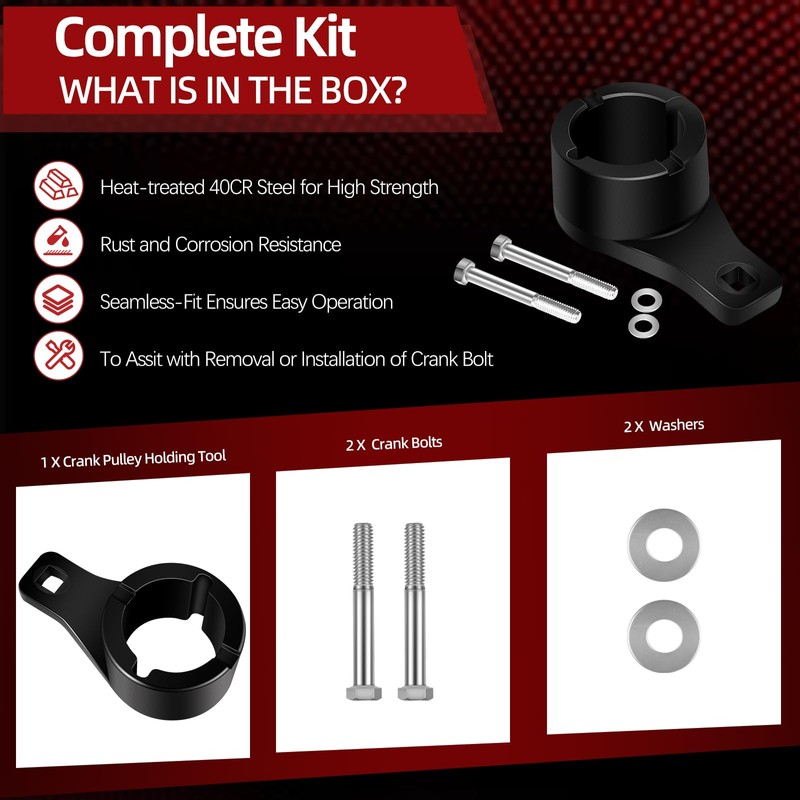 Sunluway for Toyota/Lexus Crankshaft Damper Pulley Holding Holder Tool fits