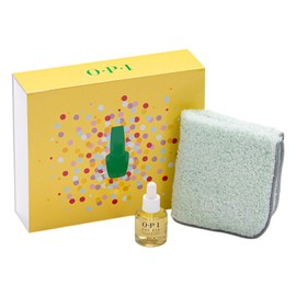 OPI Nail Oil (Gift Set) Imabari Towel with Handkerchief (Pro Spa Nail & Cuticle Oil, 0.3 fl oz (8.6 ml) AS200) Nails, Sweet Skin, Moisturizing, Gift for Women