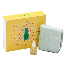 OPI Nail Oil (Gift Set) Imabari Towel with Handkerchief (Pro Spa Nail & Cuticle Oil, 0.3 fl oz (8.6 ml) AS200) Nails, Sweet Skin, Moisturizing, Gift for Women