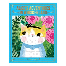 Mudpuppy Alice’s Adventures in Whiskerland Bookish Cats Puzzle, 100 Pieces, 10.75” x 13.5” – Jigsaw Puzzle for Ages 6 and Up, Features an Adorable Cat Portrait of Alice with Foil Embellishments