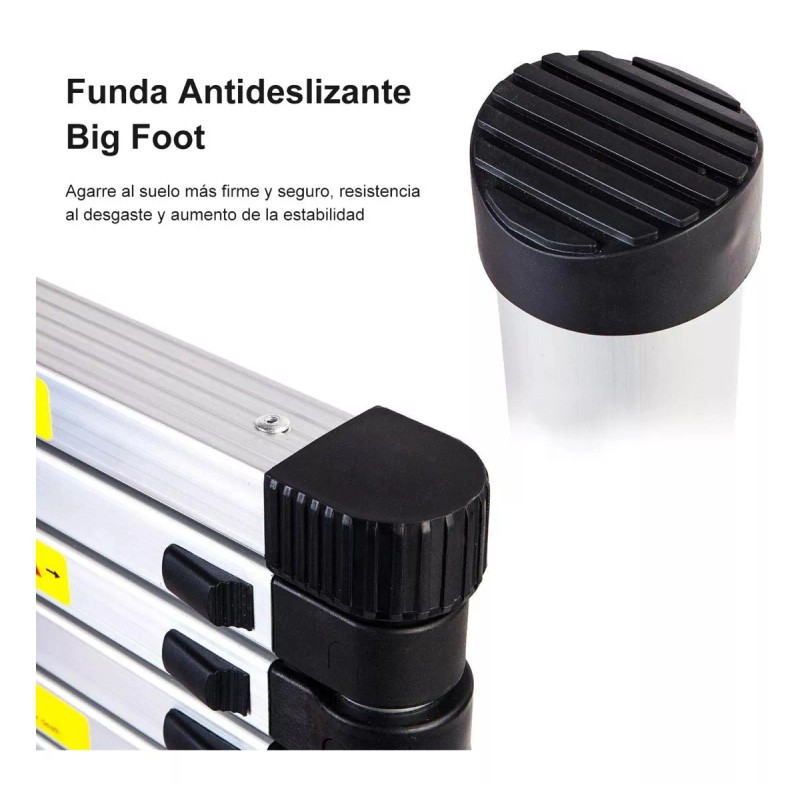 Viopy Escalera Telescopica Portatil De Aluminio 3.3m Estabilizador