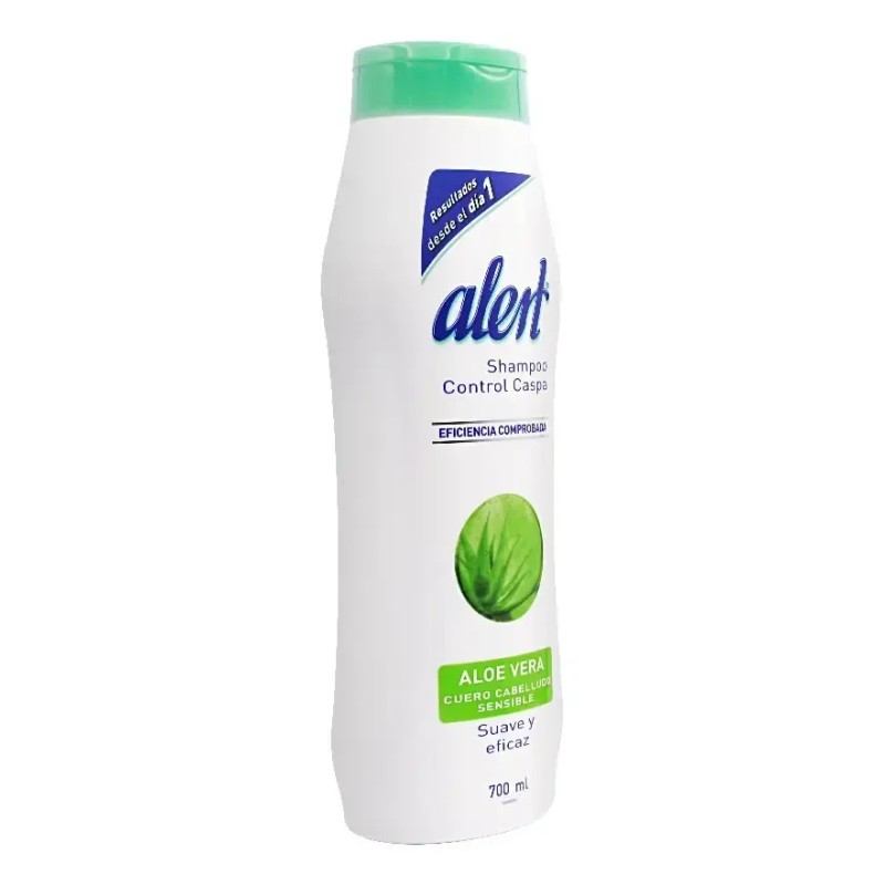 Shampoo Alert Aloe Vera. Botella con 700ml