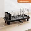 Laveshop Small Dish Drying Rack, Compact Dish Drainer for Kitchen