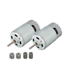 LinkePow 550 12V Motor 30000RPM High Performance, 2pcs 550 12 Volt for Powered Wheel Ride On Car Gearbox