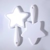 mollensiuer 1Pc Star-Shaped Handheld Mirrors Plastic Travel Makeup Handheld Cosmetic