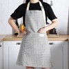2 Pieces Linen Cooking Kitchen Apron for Women and Men