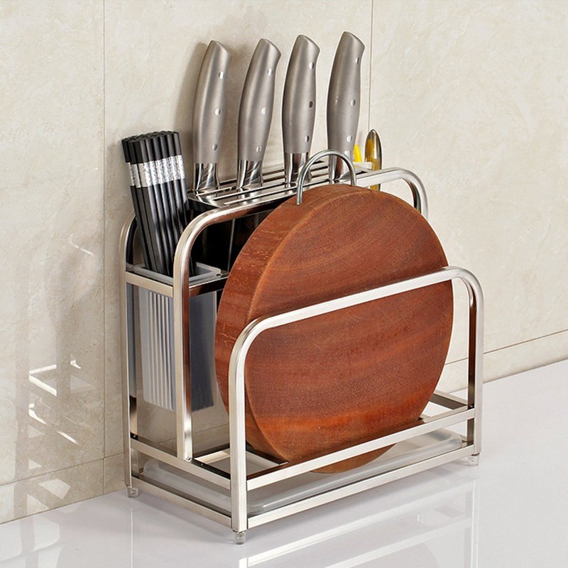 AIYoo Cutting Boards Knife Organizer with Hooks/Stainless Steel Kitchen Utensils