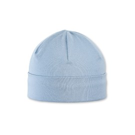 Sterntaler Baby Beanie Made of Organic Cotton, Children's Beanie with Tie Band in Blue
