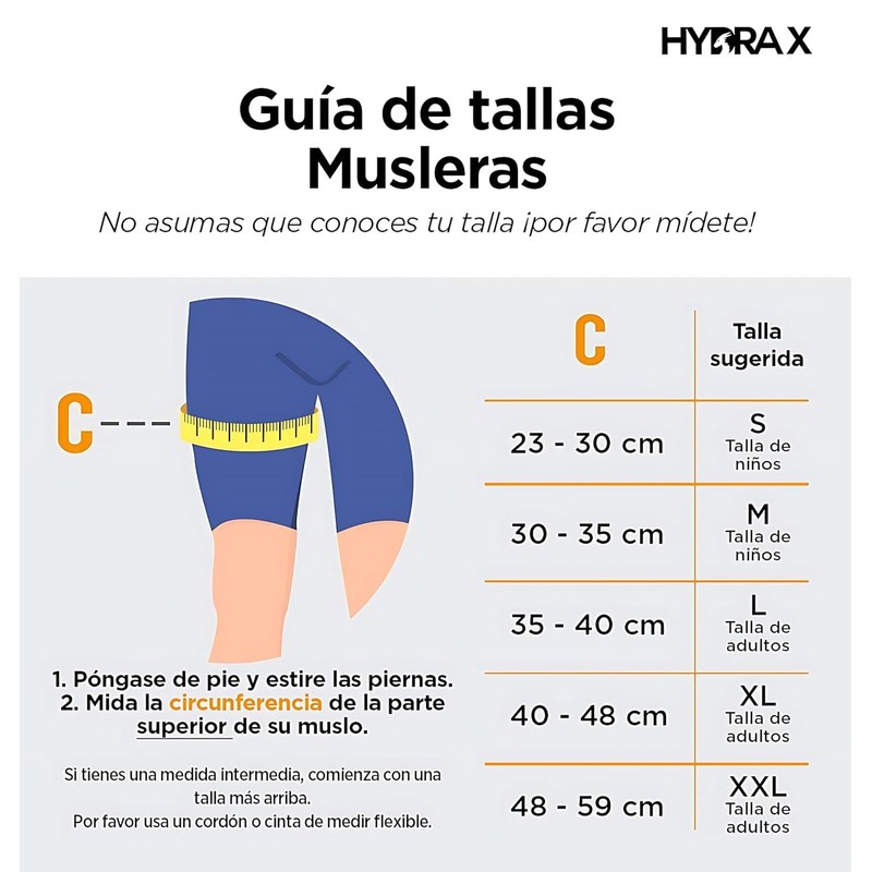 Hydra X. Par de Musleras Elásticas para Hombre o Mujer,