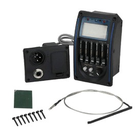 Tuperoymse 5-Band Prener LC5 Acoustic Guitar Pickup Preamp EQ LCD Tuner Piezo Equalizer