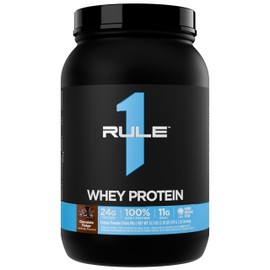 Rule 1 Whey Protein – 24g Fast-Acting Protein from All-Whey Sources with Naturally Occurring EAAs & BCAAs for Workout Recovery or Anytime Use (2 Pounds*, Chocolate Fudge)