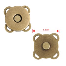 2pcs Metal Magnetic Snap Buttons,Magnetic Snap Fasteners Metal Clasps Sewing Accessory,Magnetic Button Clips for Closure Purse Handbag Clothes Sewing Craft DIY Clothing Bag Accessories,14mm