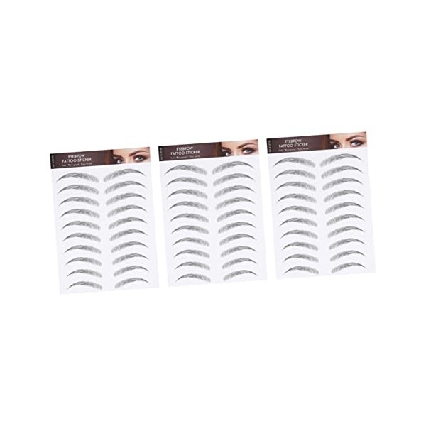 3sheets Eyebrow Pencil Black Eyebrow Brow Tattoos Stickers Temporary Brow