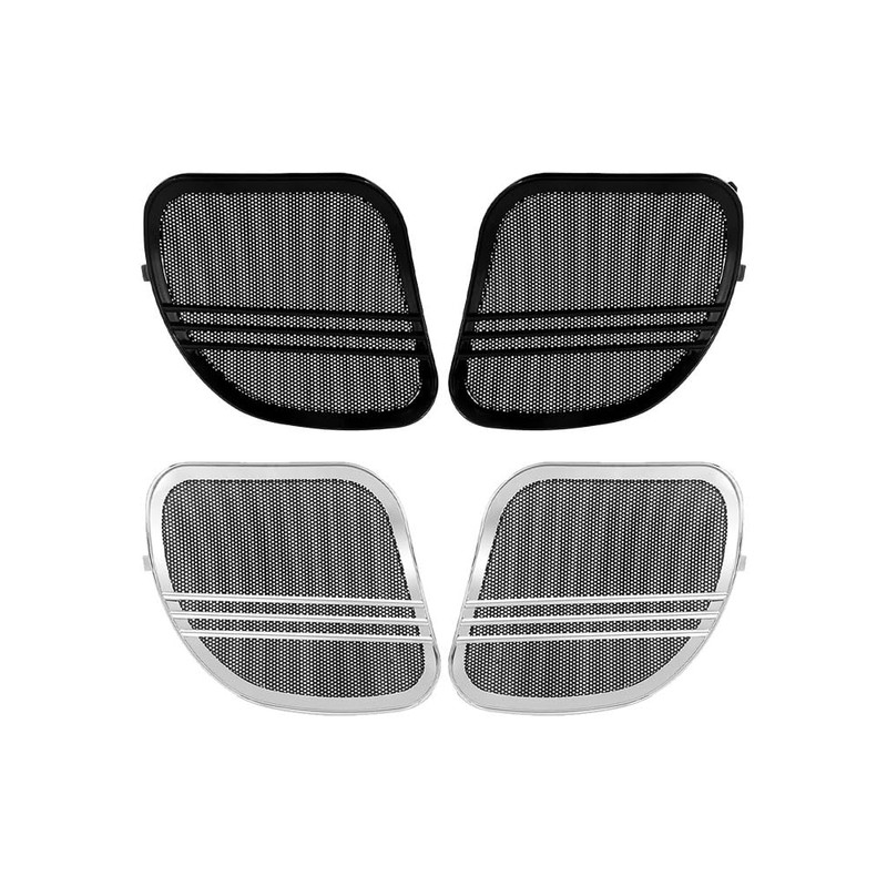 MACHSWON Motorcycle Tri-Line Speaker Grills, Front Fairing Speaker Cover, 2015-2022