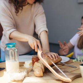 Zerymhan Sourdough Bread Knife Slicer, Bread Bow Knife for Homemade Bread Sourdough,16" Sourdough Bread Cutter,Fiddle Bow Design Easy to Cutting,Bread Saw for Homemade Bread