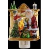 Roman 5.5 Inch Santa by Fireplace Night Light,Glass