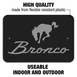 GRAPHICS & MORE Ford Bronco Chrome Logo Home Business Office Sign