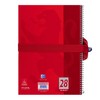 Oxford Girls Boys Rectangle Large Durable Pencil Case Red