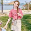 PORRASSO Cute Shoulder Bag Girls Shoulder Bag with Doll Pendant