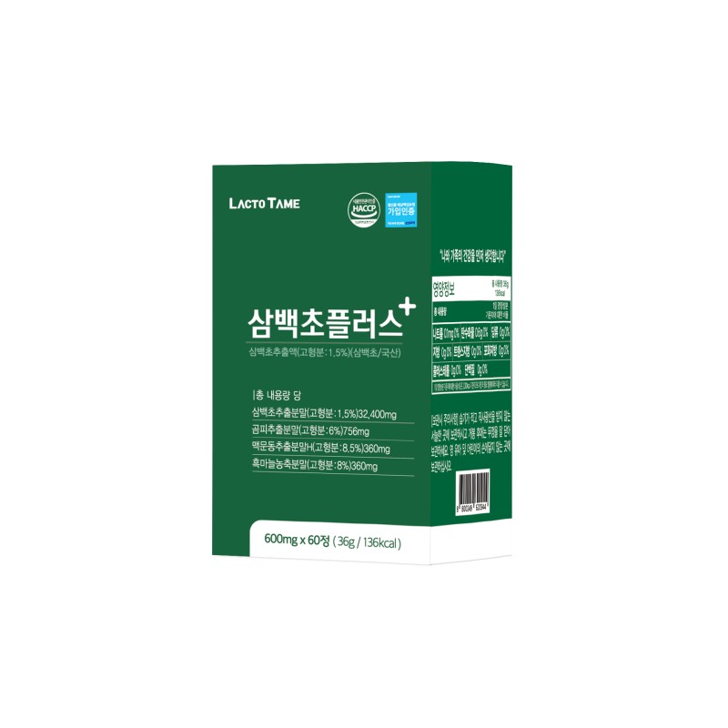 Lactotemy Sambackcho Plus 600mg 60 Tablets / 락토테미 삼백초 플러스