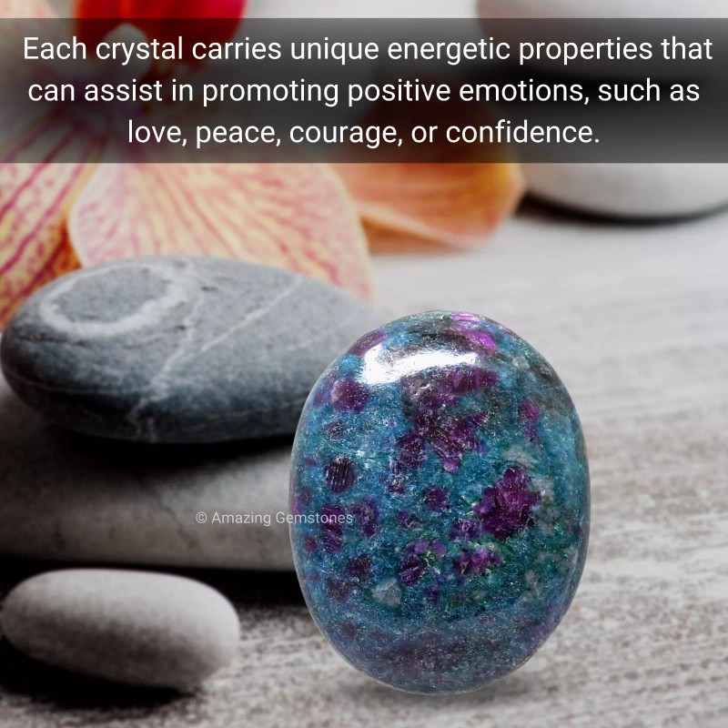 Ruby Kyanite Crystal Palm Stone