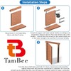 TamBee Hidden Door Hinge Pivot Door Hinge Hardware Heavy Duty