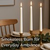 Stonebriar Tall 10" White Unscented 30 Count Taper Candles, 7