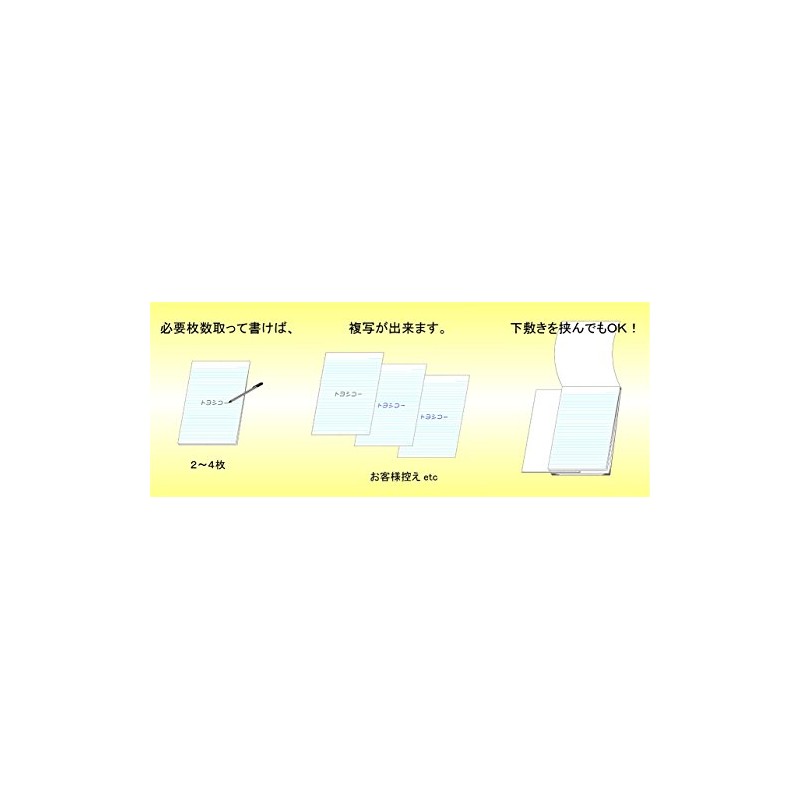 Carbonless Copy Report Paper, Horizontal Ruled (B5, 2 Pack)