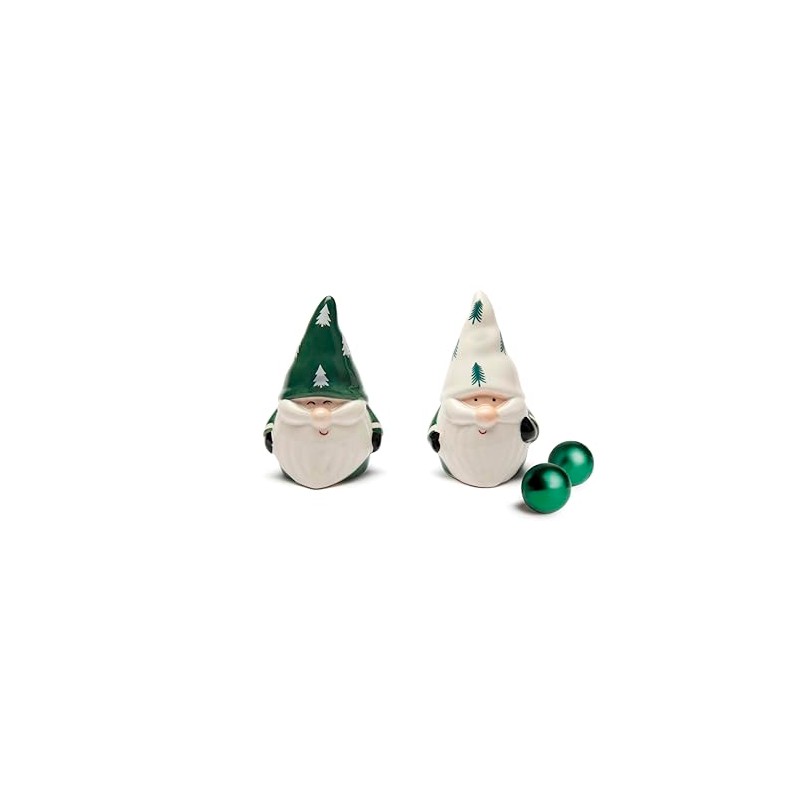 Excelsa Green Winter Set Sale e Pepe in Ceramica, Gnomi