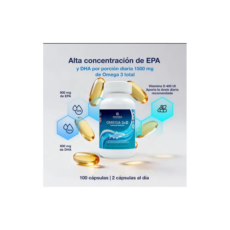 Omega 3 Vit D Alta Absorción Puro Concentrado 1500mg 100cap
