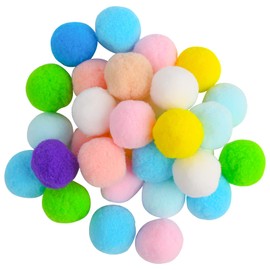 CCINEE 40 Pieces Dark Mix Pom Pom Ball Bonden Colorful 1.0 inch (2.5 cm), Set of 40, Dark Mix, Poppom Balls, Small Balls, DIY (1.0 inch (2.5 cm), 40 Pieces