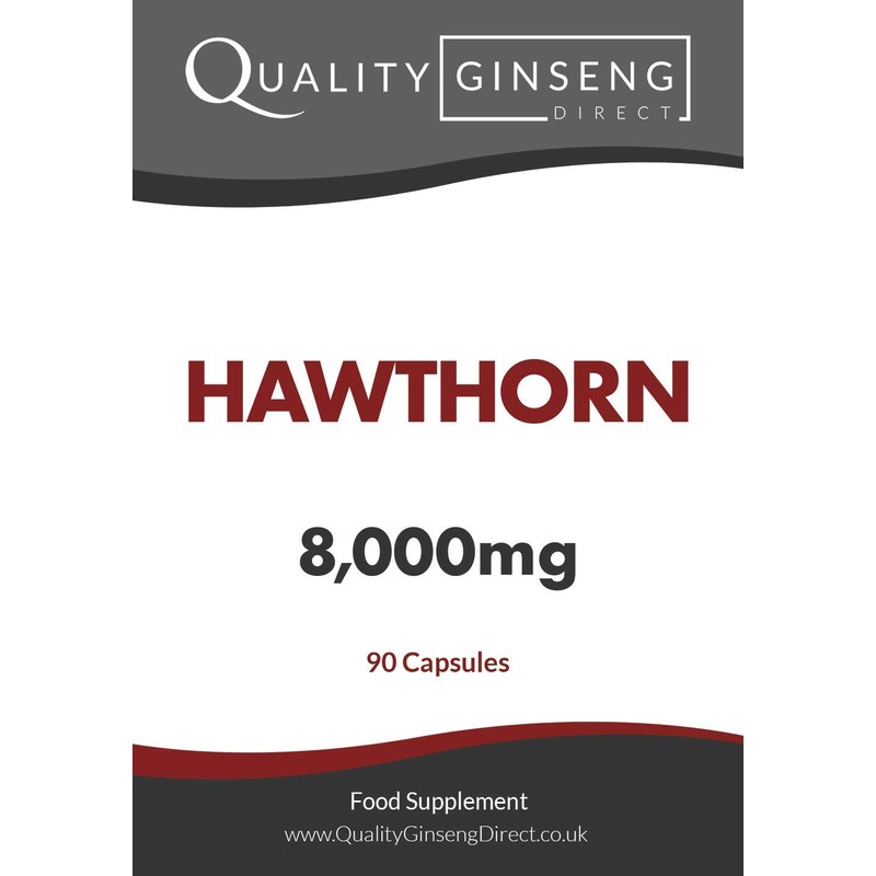 Hawthorn - 8,000mg Capsules - Powerful Formula (90 Capsules)