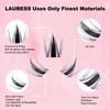 Eyelash Extensions, LAUBESS Lash Extension Set, Clusters, Lashes, Eyelash Glue