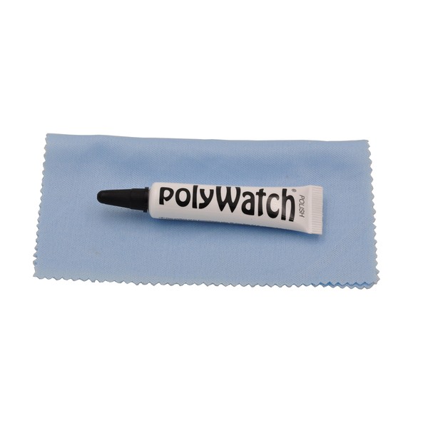 Polywatch Polish Plastic/Acrylic Watch Glasses Repair 5ml with W5 Wipe Cleaner