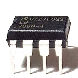 Juried Engineering LM386N-4/NOPB LM386N-4 LM386 Wide Input Voltage Low Power Audio Amplifier with Internal Gain DIP-8 Breadboard-Friendly (Pack of 10)