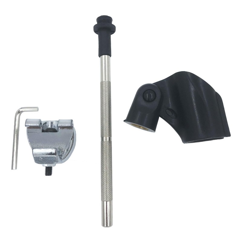 TUOREN Percussion Microphone Mount Holder, Conga Tom Drum Hoop Clamp