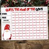 Fundraising Scratch Card Game Predict the Gonks Name Christmas Fayre