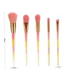 Mikinona 5pcs 1 Set Pink Makeup Brush Set with Transparent