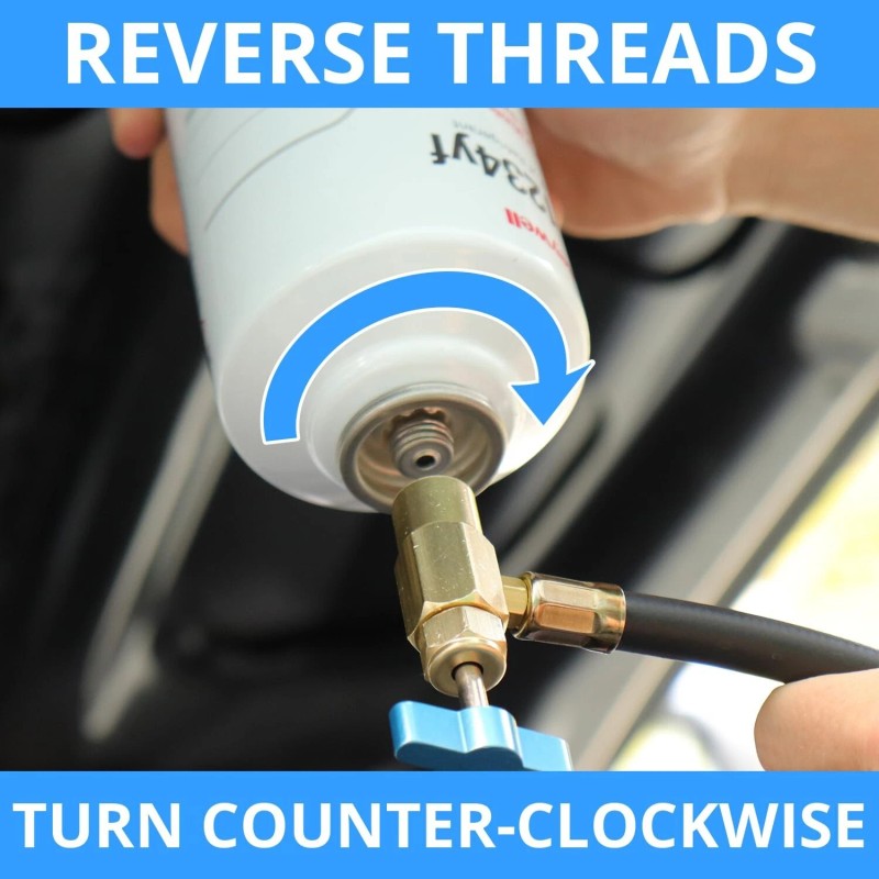 ZeroR® Refrigerant Recharge Kit | 24" HD Can Tap Gauge