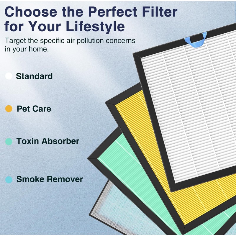 2 Pack Vital 100S-P Replacement Filter Compatible with LEVOIT Vital