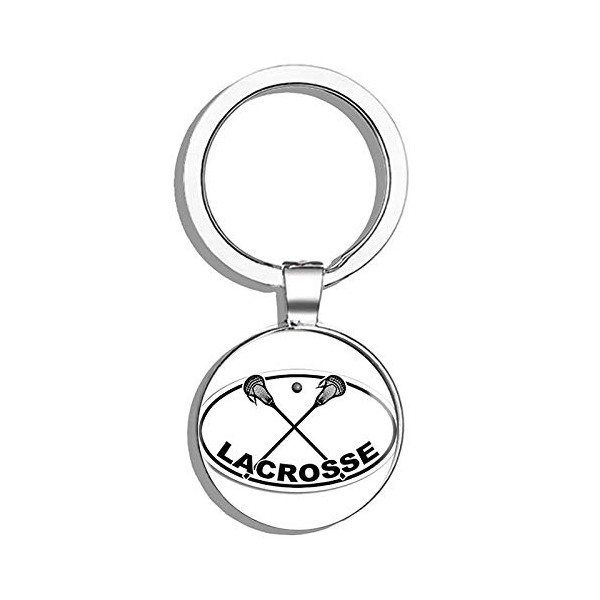 HJ Media Oval Lacrosse with Crossed Sticks Logo (Shaft Ball)