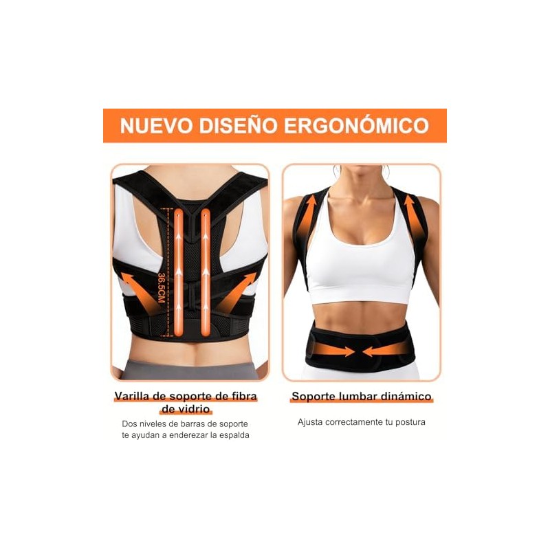 Corrector de Postura Hombre y Mujer, Faja para Postura de