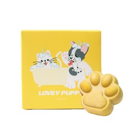 [Pack of 2] Lovey Puppy Natural Dog Spa Soap, All Natural Ingredients, Aromatherapy, Handmade Cold Press Technique, Pet & Human Friendly, Silicone Free & Plastic Free, Made in Korea (100g) (Jasmine)