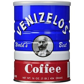 Venizelos Greek Style Ground Coffee, 454g/1lb (4-Pack)