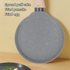 Frying Pan Wood Handle Aluminum Alloy Cooking Skillet Fast Heating
