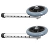 IWOWHERO 2pcs Adjustable Walker Wheels Lightweight Wheel Casters for Folding