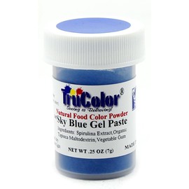 TruColor Sky Blue Natural Gel Paste Powder Food Coloring, 7 Grams