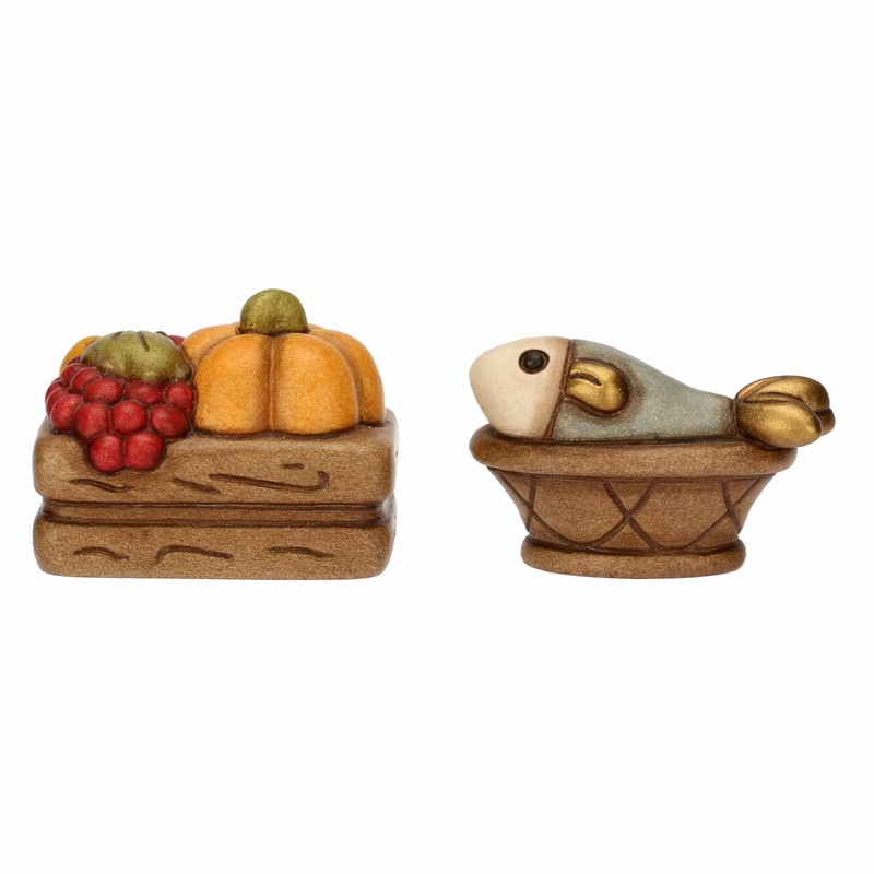 THUN - Set casseta frutta e cesto con pesce -